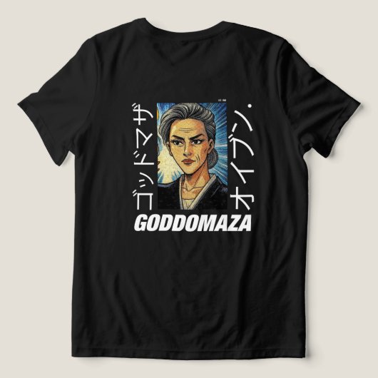 OG M.OMOKO KLEUR ZWART RUG UITZICHT Tri-Blend SHIRT (Design achterkant)