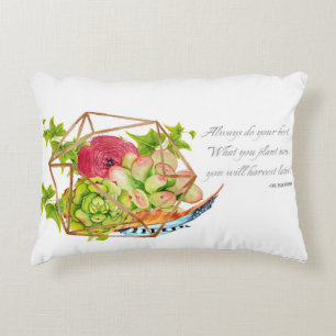 Og Mandino Quote Succulents Decoratief Kussen