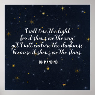 Og Mandino Stars Citaat Celestial Poster