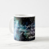 Og Mandino Stars Quote Celestial Koffiemok (Voorkant links)
