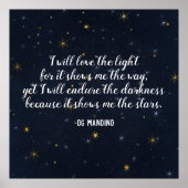 Og Mandino Stars Quote Celestial Poster (Voorkant)
