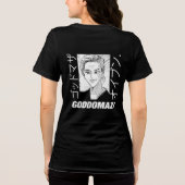 OG MOMOKO HEAD BACK (ZWART) Tri-Blend SHIRT (Achterkant)