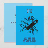 OG Multifunctionele tool vaderdag - kerstkaart (Voorkant / Achterkant)