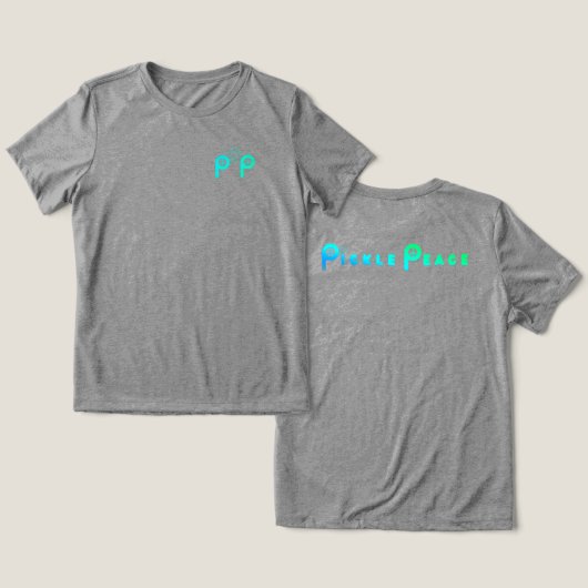 OG ontwerp blues Tri-Blend Shirt (Ontwerp Voorkant & Achterkant)