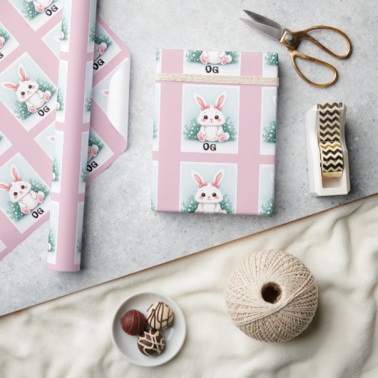 OG Paashaas Grappig Cadeaupapier (Crafts)