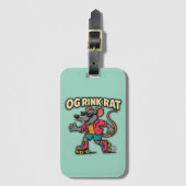 OG Rink Rat T-shirt Bagagelabel (Voorkant (verticaal))