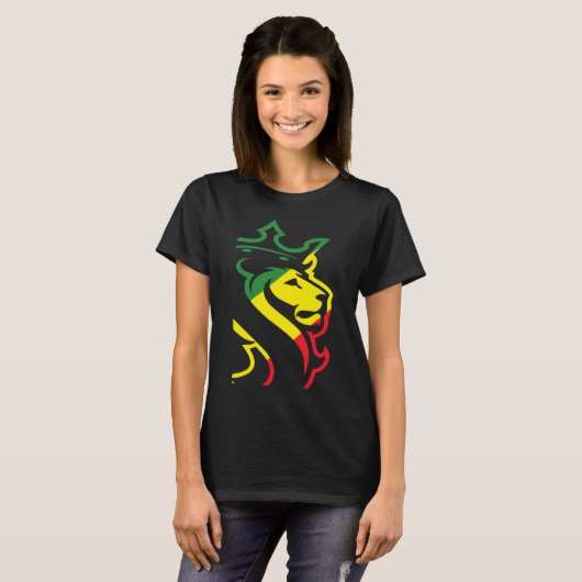 OGABEL OG ABEL BIG LION RASTA JAMAICAN WEED HYPE D T-SHIRT (Voorkant volledig)