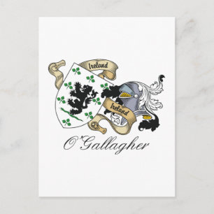 O'Gallagher Family Crest Briefkaart