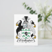 O'Gallagher Family Crest Briefkaart (Staand voorkant)