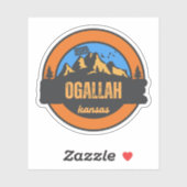 Ogallah, Kansas Sticker (Vel)