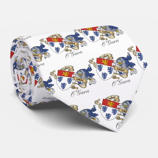 O'Gara Family Crest Stropdas (Opgerold)
