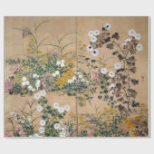 Ogata Korin Flowering Planten in het najaar Cadeaupapier (Vlak)