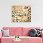 Ogata Korin Flowering Plants in Autumn Canvas Afdruk (Insitu (Woonkamer))