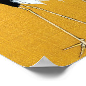 Ogata Korin Japanse rode kruid kranen Poster (Hoek)