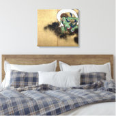 Ogata Kōrin Wind God Canvas Afdruk (Insitu (Slaapkamer))