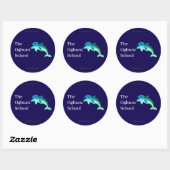 Ogburn School Mascot Sticker Donkerblauw (Vel)