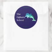 Ogburn School Mascot Sticker Donkerblauw (Tas)