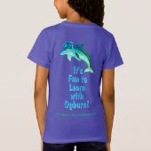 Ogburn School Mascot Tee - MEISJES FIJNGEBREIDE TR T-shirt (Achterkant)