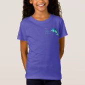 Ogburn School Mascot Tee - MEISJES FIJNGEBREIDE TR T-shirt (Voorkant)