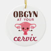OGBYN op uw Cervix Keramisch Ornament (Voorkant)
