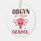 OGBYN op uw Cervix Keramisch Ornament (Links)