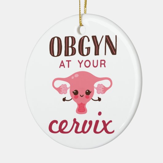 OGBYN op uw Cervix Keramisch Ornament (Links)