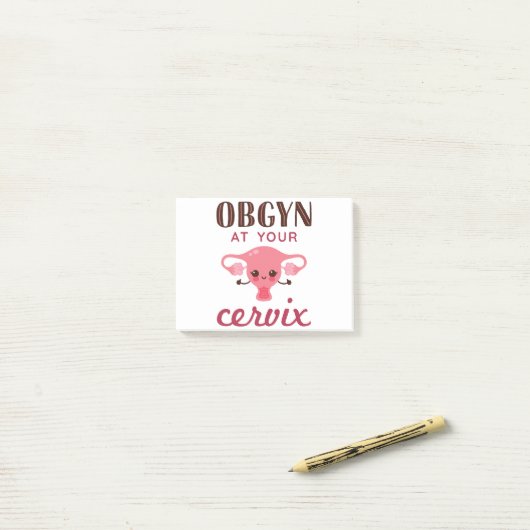 OGBYN op uw Cervix Post-it® Notes (Op bureau)