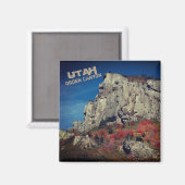 Ogden Canyon, Norther Utah Rock Cliffs Magneet (Voorkant / Achterkant)