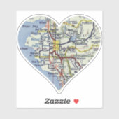 Ogden kaart Hart Sticker (Vel)