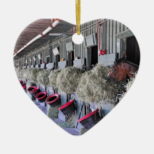 Ogden Phipps Stables Keramisch Ornament (Voorkant)