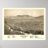 Ogden, UT Panorama - 1875 Poster (Voorkant)