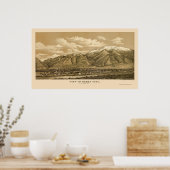 Ogden, UT Panorama - 1889 Poster (Keuken)