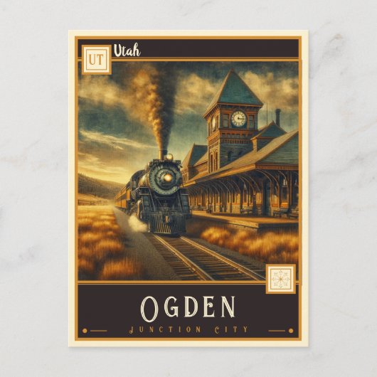 Ogden, Utah | Antiek Briefkaart (Voorkant)