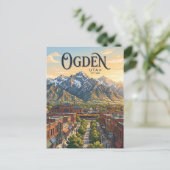 Ogden Utah Briefkaart (Staand voorkant)