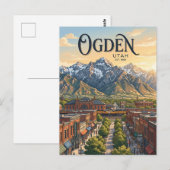 Ogden Utah Briefkaart (Voorkant / Achterkant)