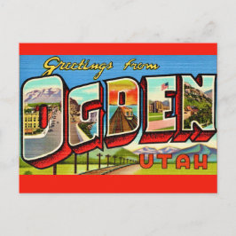 Ogden Utah Retro Ansichtkaart Briefkaart