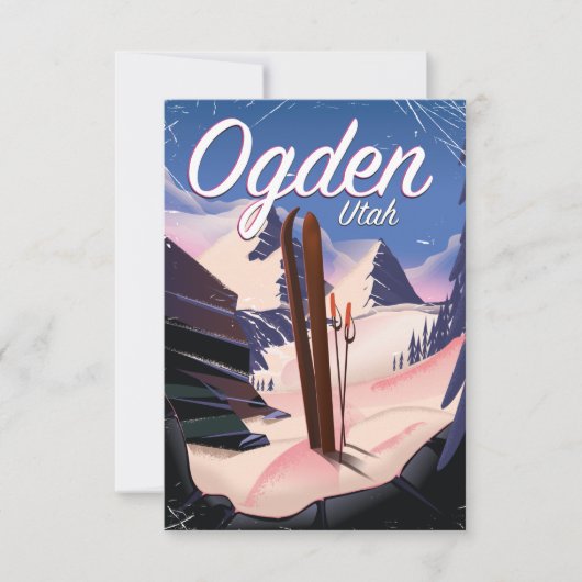 Ogden, Utah skiposter (Voorkant)