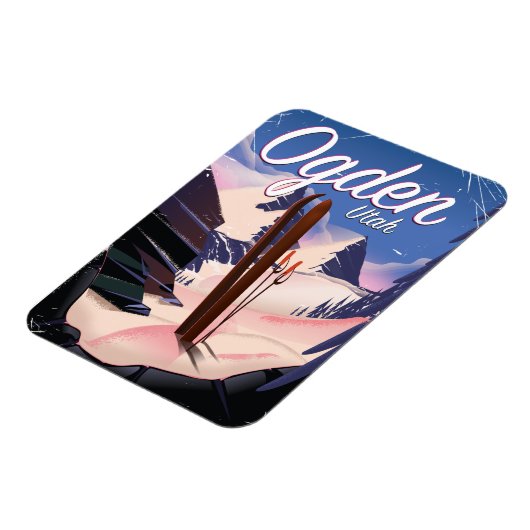 Ogden, Utah-skiposter Magneet (Linkerzijde)