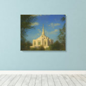 Ogden Utah Temple Painting™ LDS Muurschildering Ca Canvas Afdruk (Insitu (Houten vloer))