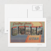 Ogden, UtahLarge Letter ScenesOgden, UT 3 Briefkaart (Voorkant / Achterkant)