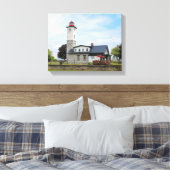 Ogdensburg Harbor Lighthouse, NY Wrapped Canvas (Insitu (Slaapkamer))