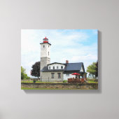 Ogdensburg Harbor Lighthouse, NY Wrapped Canvas (Voorkant)