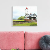 Ogdensburg Harbor Lighthouse, NY Wrapped Canvas (Insitu (Woonkamer))