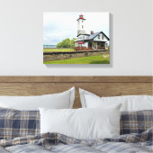 Ogdensburg Harbor Lighthouse, NY Wrapped Canvas (Insitu (Slaapkamer))