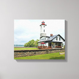 Ogdensburg Harbor Lighthouse, NY Wrapped Canvas