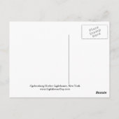 Ogdensburg Harbour Lighthouse, Briefkaart van New  (Achterkant)