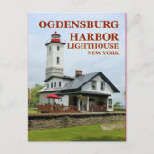 Ogdensburg Harbour Lighthouse, Briefkaart van New  (Voorkant)