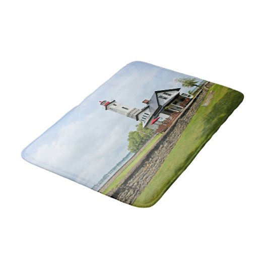 Ogdensburg Harbour Lighthouse, New York Bath Mat (Gekanteld)