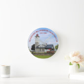 Ogdensburg Harbour Lighthouse, New York Clock Ronde Klok (Huis)