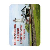 Ogdensburg Harbour Lighthouse, New York Magneet (Verticaal)